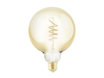 Eglo ampoule LED globe filament E27 4W verre ambré 1