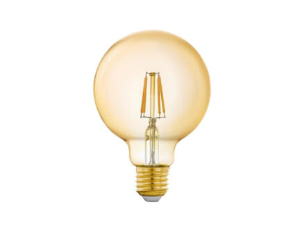 Eglo ampoule LED globe filament E27 5W verre ambré 1