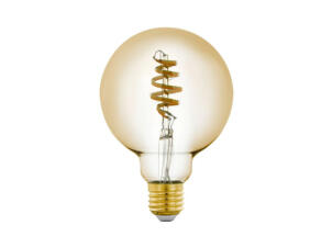 Eglo ampoule LED globe filament E27 5W verre ambré