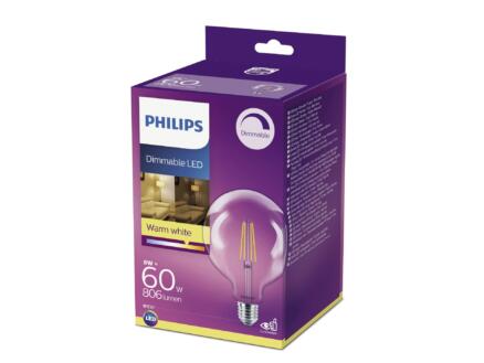 ampoule LED globe filament E27 8W blanc dimmable 1