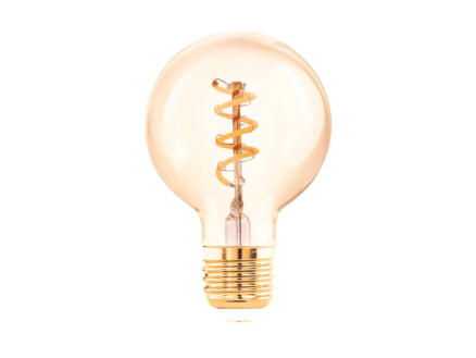 Eglo ampoule LED globe filament G60 E27 4W verre ambré 1