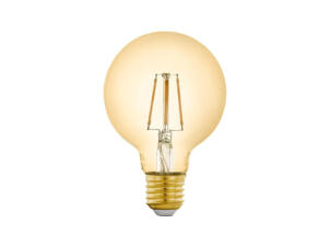 Eglo ampoule LED globe filament G80 E27 5W verre ambré
