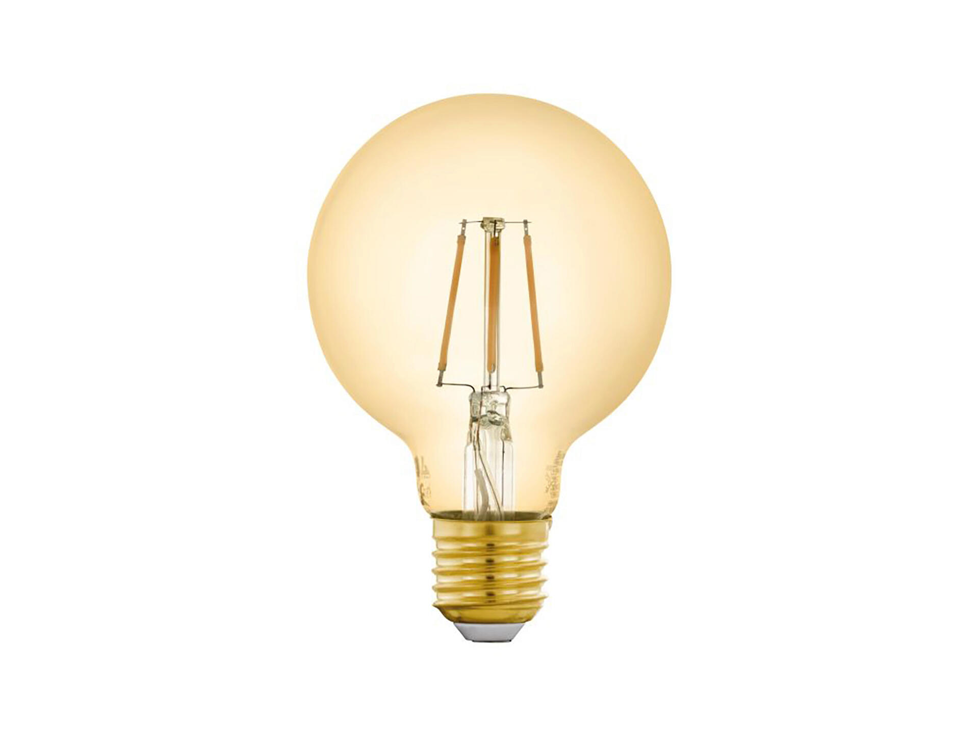 Eglo ampoule LED globe filament G80 E27 5W verre ambré