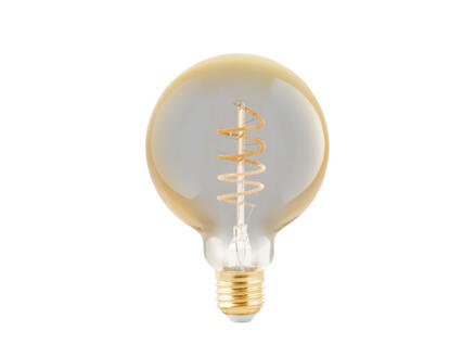 Eglo ampoule LED globe filament G95 E27 4W verre ambré 1