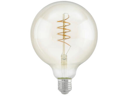 Eglo ampoule LED globe filament verre ambré E27 4W dimmable 1