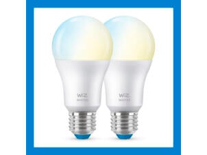 WiZ ampoule LED poire E27 60W dimmable 2 pièces