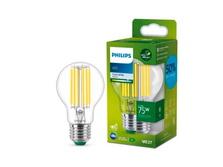 Philips ampoule LED poire filament E27 5,2W blanc froid