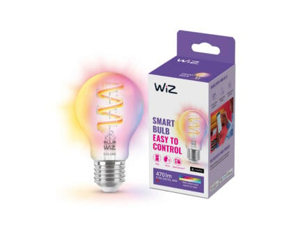 WiZ ampoule LED poire filament E27 5W blanc et couleur 1