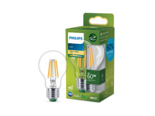 Philips ampoule LED poire filament E27 60W blanc chaud