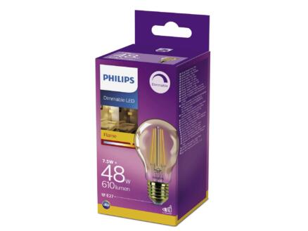 Philips ampoule LED poire or filament E27 7,5W dimmable 1