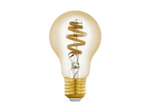 Eglo ampoule LED poire spirale filament E27 5W verre ambré