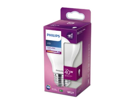 Philips ampoule LED poire verre mat E27 4,5W blanc froid 1