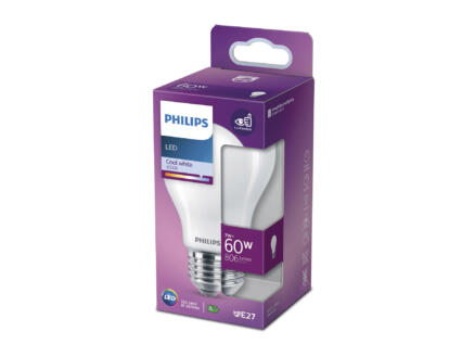 Philips ampoule LED poire verre mat E27 7W blanc froid 1