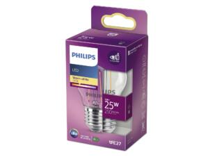 Philips ampoule LED sphérique filament E27 2W