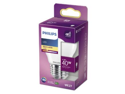 Philips ampoule LED sphérique mat E27 4,3W 1