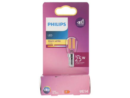 Philips ampoule LED tubulaire filament E14 2,5W 1