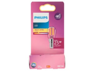 Philips ampoule LED tubulaire filament E14 2,5W