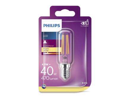 ampoule LED tubulaire filament E14 4,5W blanc chaud 1