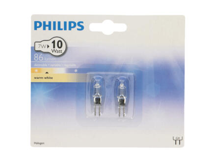Philips ampoule halogène capsule G4 10W 2 pièces 1