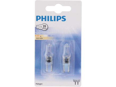 Philips ampoule halogène capsule GY6.35 25W dimmable 2 pièces 1