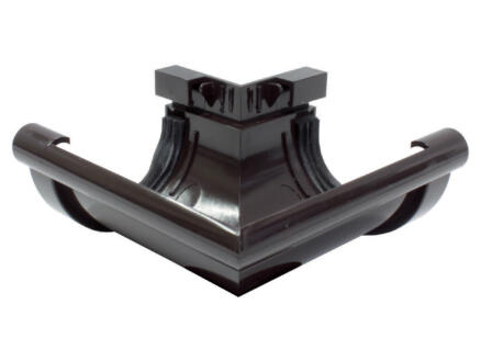 Scala angle extérieur pour gouttière G80 PVC brun 1