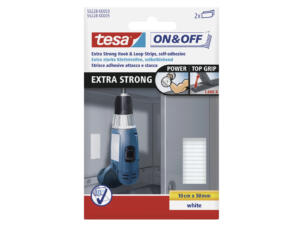 Tesa auto-agrippant blanc 2 pièces