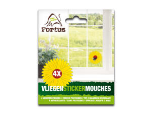 Fortus autocollants fenêtre anti-mouches 4 pièces