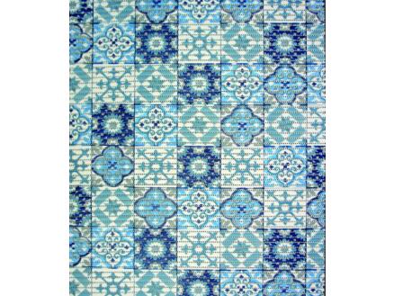 Finesse badmat 80x50 cm tile antique blue 1