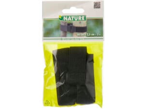 Nature bande de tuteurage arbre 40x2,5 cm boucle 2 pièces