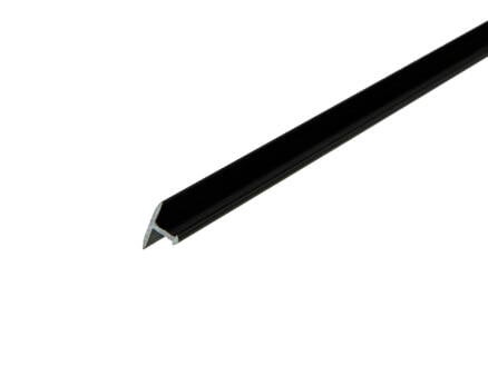 Arcansas barre de seuil 90cm 14mm aluminium brossé noir 1