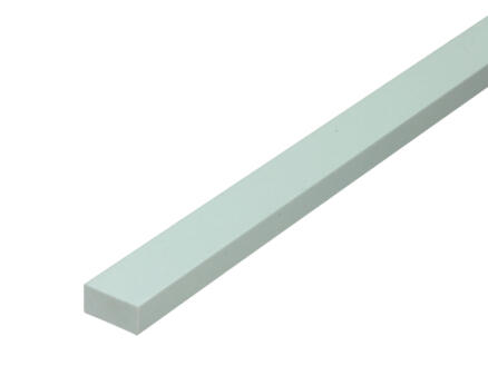 Arcansas barre rectangle 1m 20x10 mm PVC blanc 1