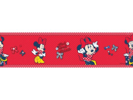 Disney behangrand zelfklevend Minnie rood 1