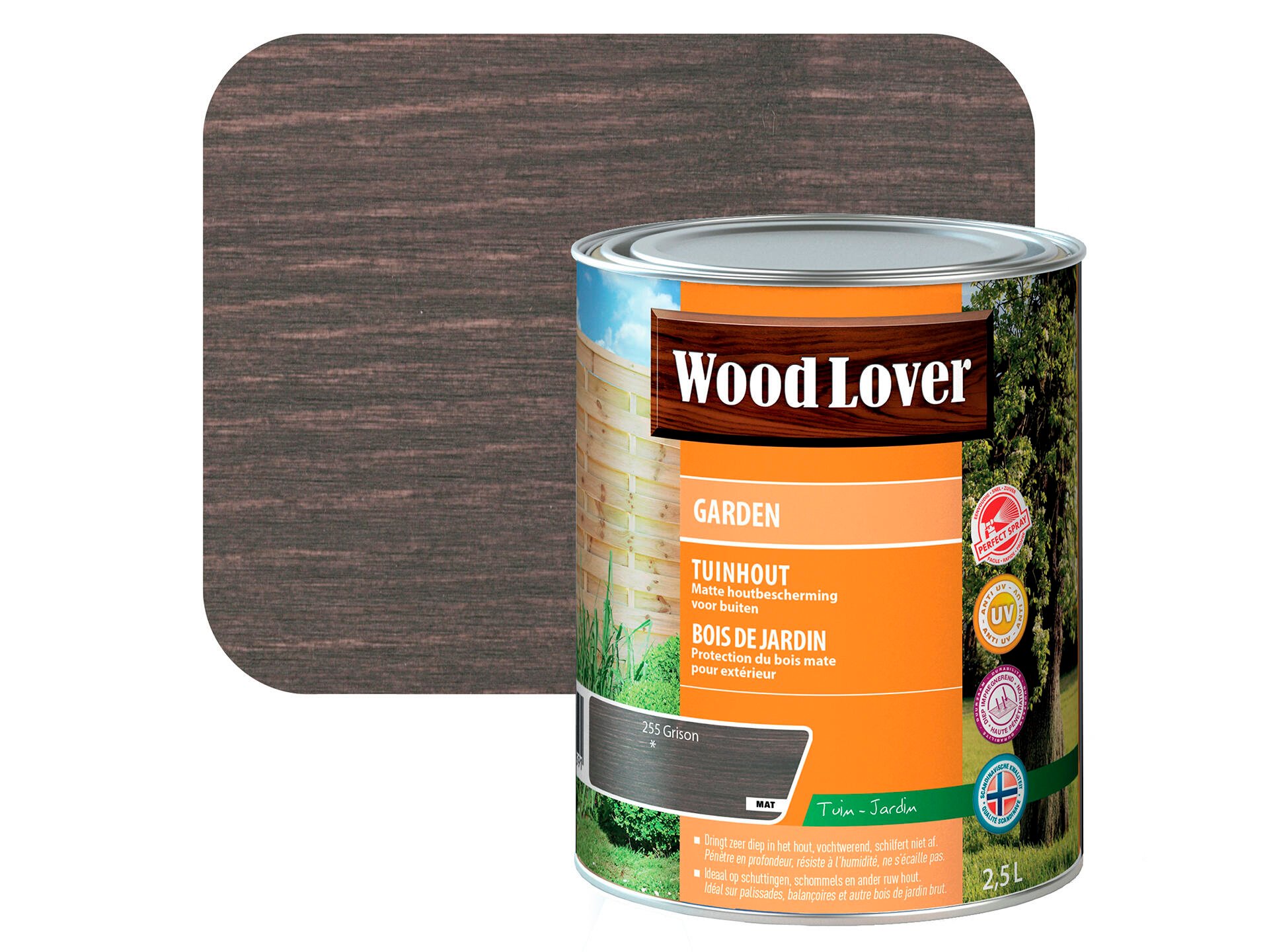 Wood Lover beits 2,5l grison #255