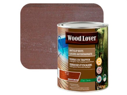 Wood Lover beits antislip 2,5l teak #360 1