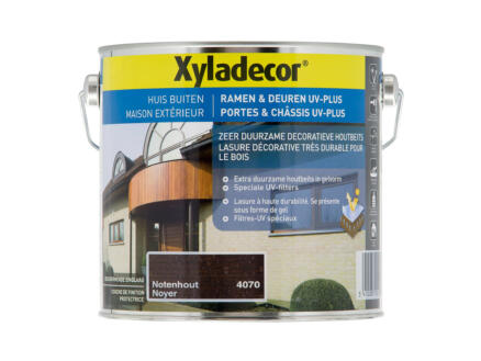 Xyladecor beits ramen & deuren UV-plus 2,5l notenhout 1