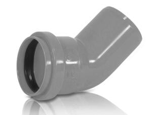 bocht MF 50mm 45° PVC grijs