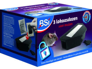 BSI boîte à appât souris 3 pièces
