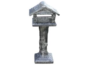 De Witte boîte aux lettres en béton gris-noir