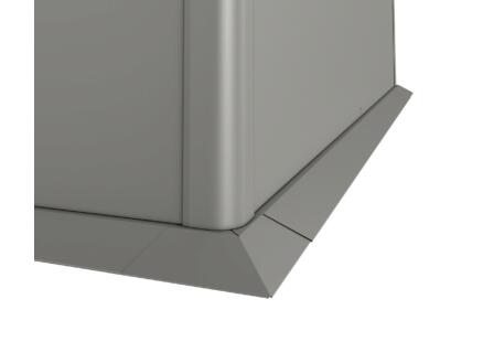 Biohort bord de tonte pour bac potager 1x1 m gris quartz métallique 1