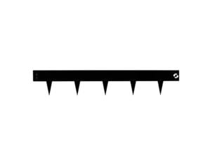 Talen Tools borderrand koppelbaar 100x7,5 cm zwarte coating