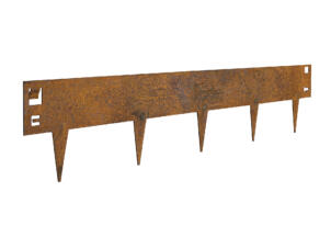 bordure 106x16 cm acier corten 5 pièces