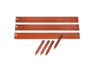 Nature bordure 91,4x10,2 cm acier corten 3 pièces