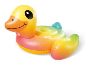 Intex bouée à chevaucher canard gonflable 147x147x81 cm jaune