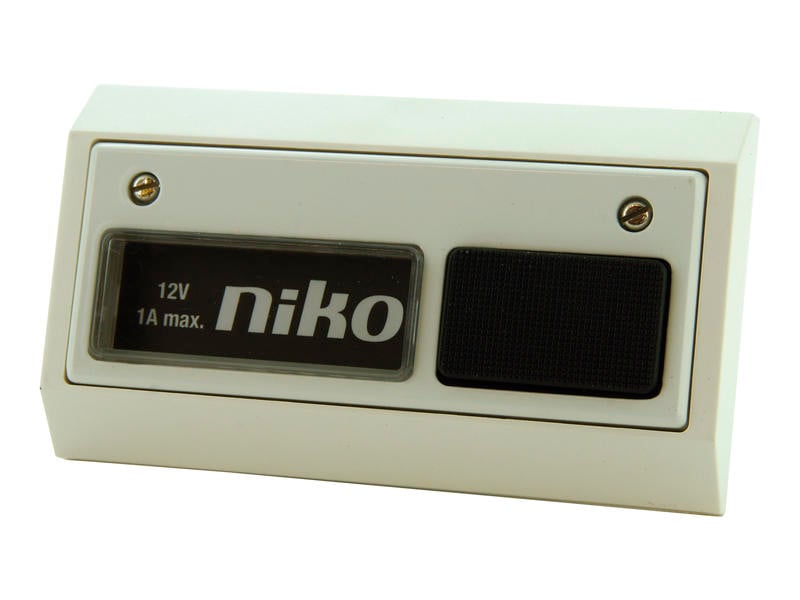 Niko bouton poussoir filaire 12V blanc