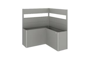 Biohort brise-vue verre acrylique pour bac potager L Belvedere T. L 150 91cm gris quartz métallique 2 pièces
