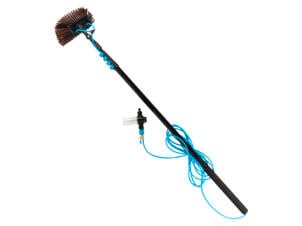 Talen Tools brosse de lavage 34cm + manche télescopique 155,5-650 cm + tuyau et distributeur de savon