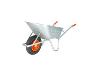 Altrad brouette 90l acier galvanisé gris