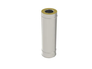 Saninstal buis voor pelletkachel inox 80mm 50cm