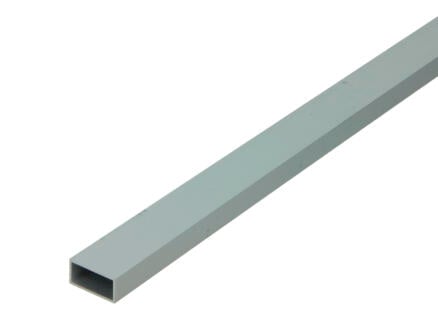 Arcansas buisprofiel rechthoekig 1m 20x10 mm geanodiseerd aluminium mat 1