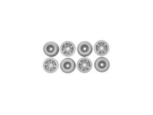 Mack butée de porte 30x25 mm caoutchouc gris 8 pièces